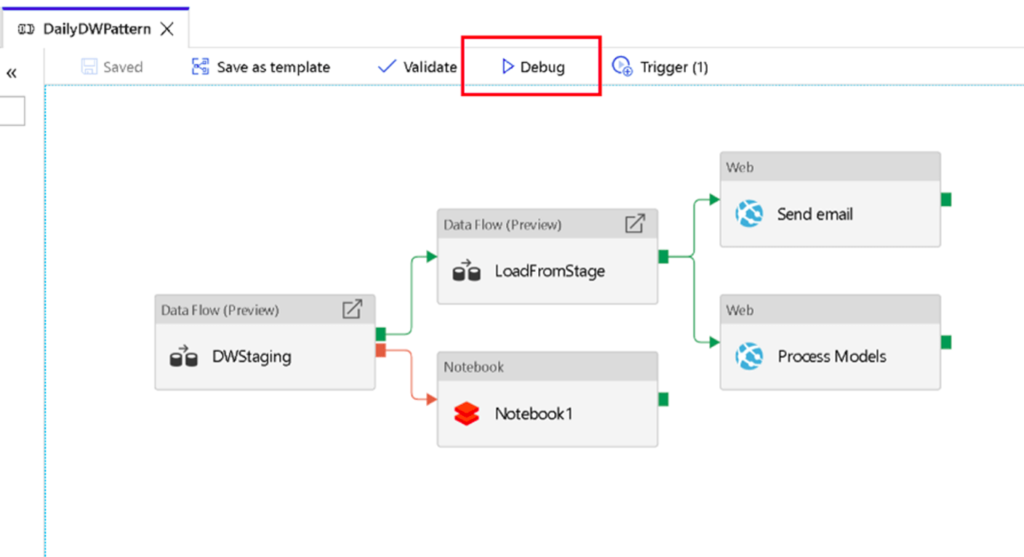 Low Code Development - Debug options for analysing the data flow