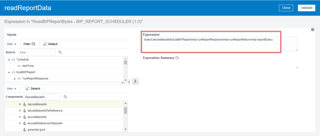 How to call BIP report in Oracle Integration Cloud OIC, Oracle Fusion