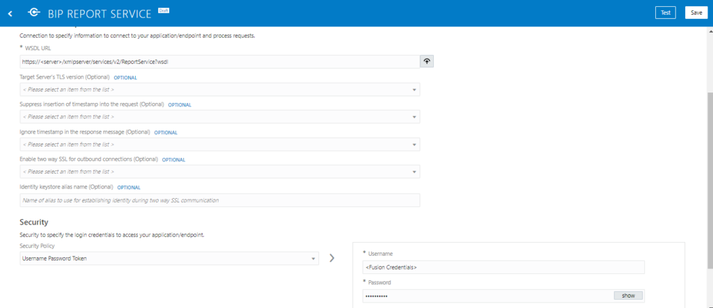 How to call BIP report in Oracle Integration Cloud OIC, Oracle Fusion