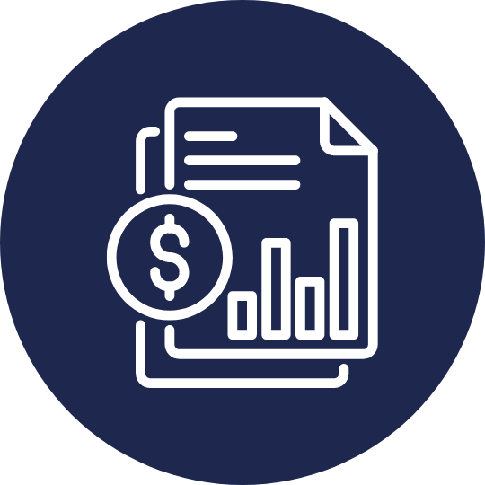 Financial Operation and accounting icon